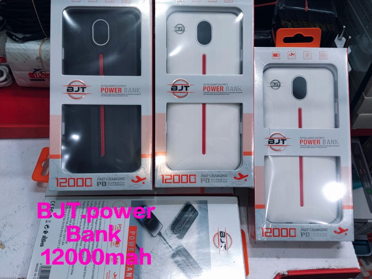 BTJ 12k mAh Compact Power Bank – LED Indicator