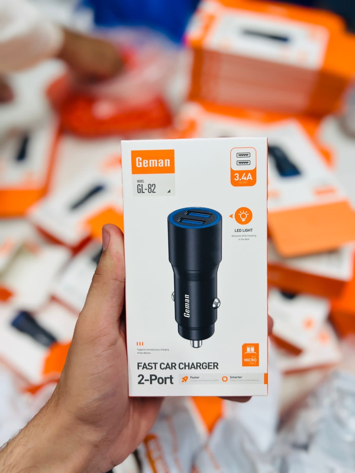 Gemen Fast Car Charger – Dual USB Quick Charge