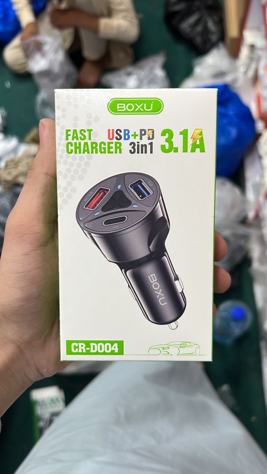 Boxu Fast Car Charger – Dual USB Quick Charge