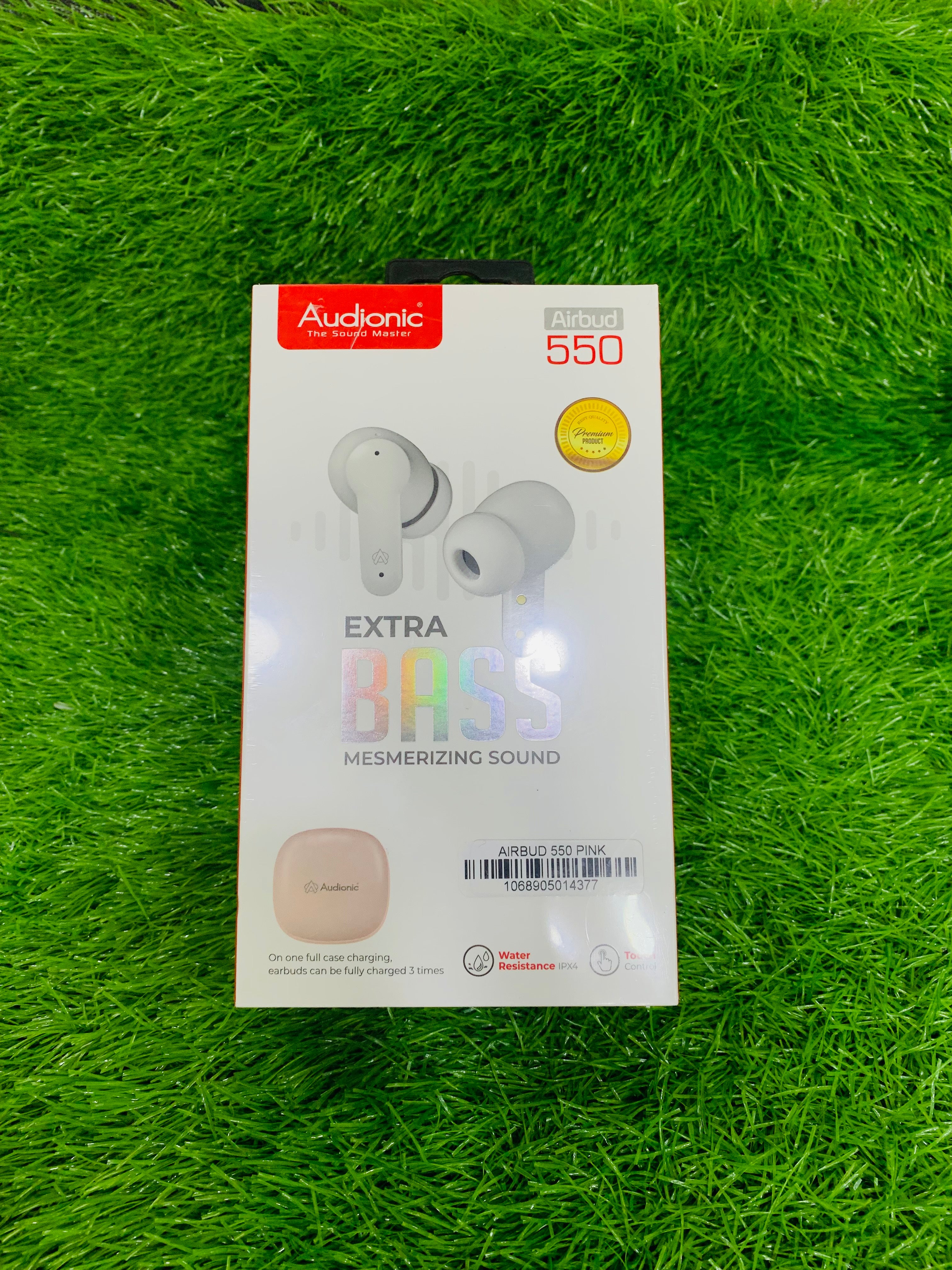 Audionic Airbud 550 – Slide Design | Quad Mic ENC | 1-Year Warranty
