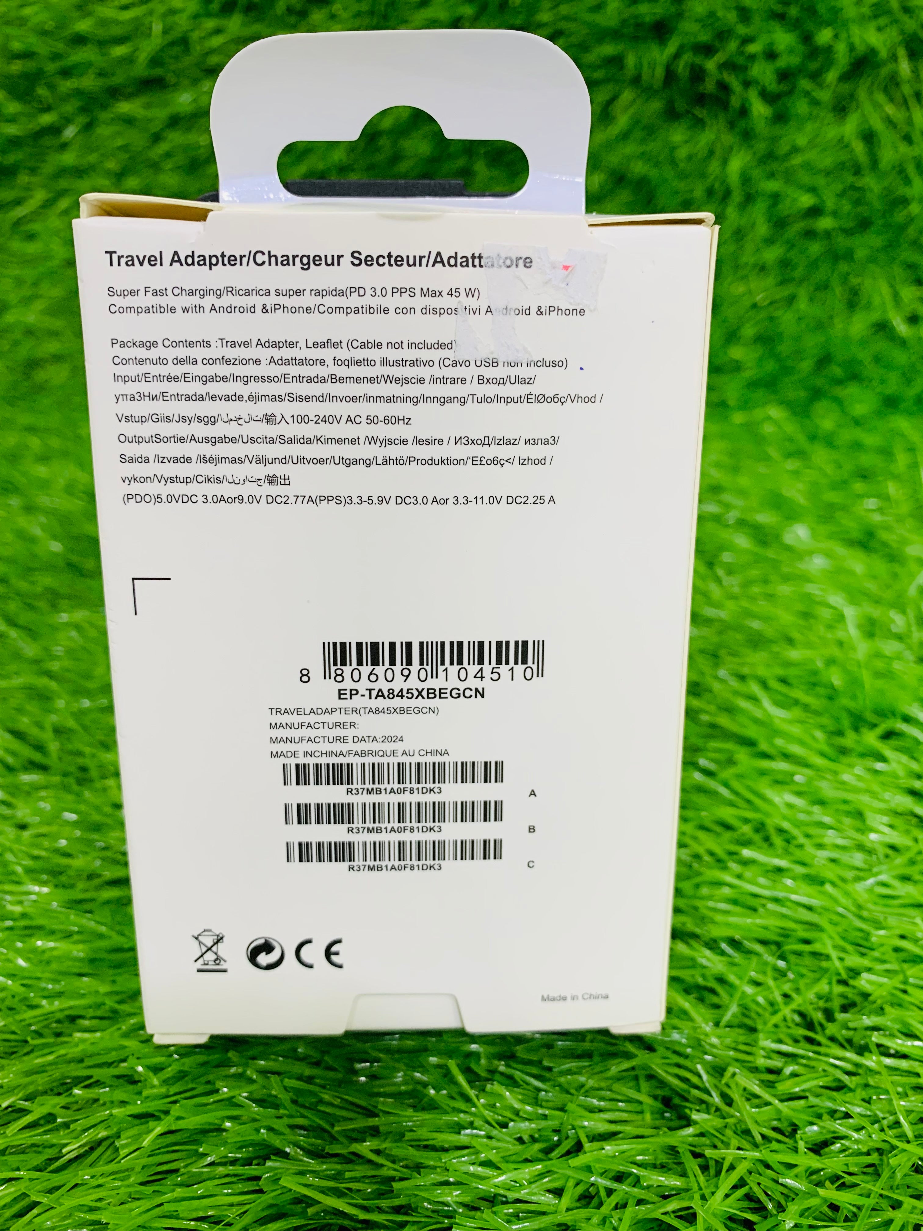Samsung 45W Super Fast Charger – Oem USB-C Adapter